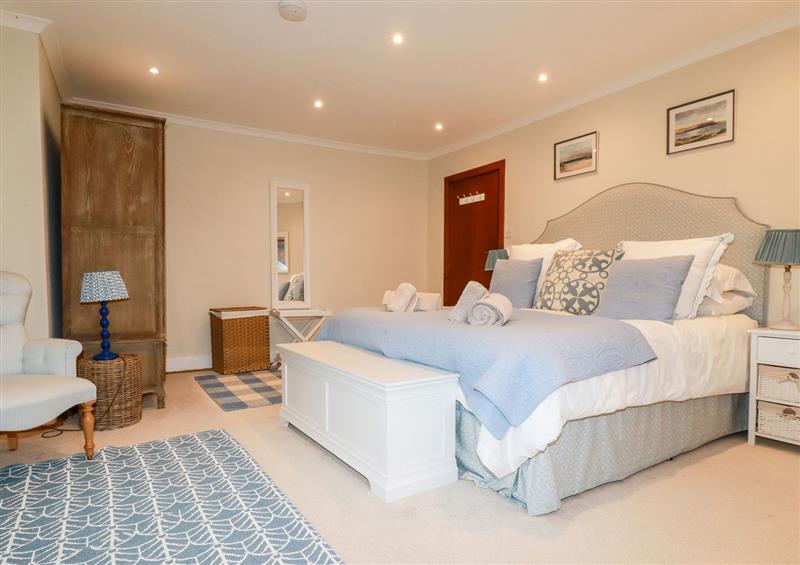 One of the 5 bedrooms at Gwel Mor, Trelights near Port Isaac