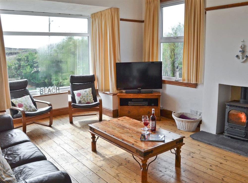 Living room at Gwelfor in Trearddur Bay, Anglesey, Gwynedd