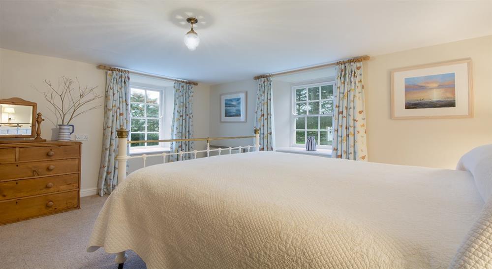 The double bedroom at Gwendra Wartha in Truro, Cornwall