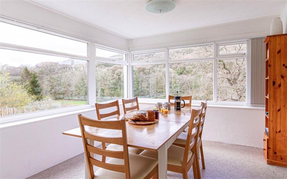 Dining room with wonderful views at Camel Trail, 
