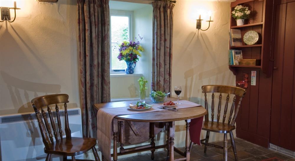 Dining room at Gwernouau Cottage in Betws-y-coed, Gwynedd
