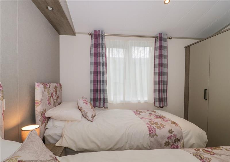 One of the 2 bedrooms at Gwydn Lodge, Downton