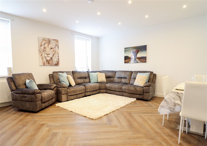 Relax in the living area at Gwydyr Bach 1, Llanrwst