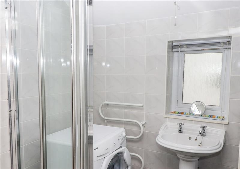 This is the bathroom at Gwylan Apartment, Tenby