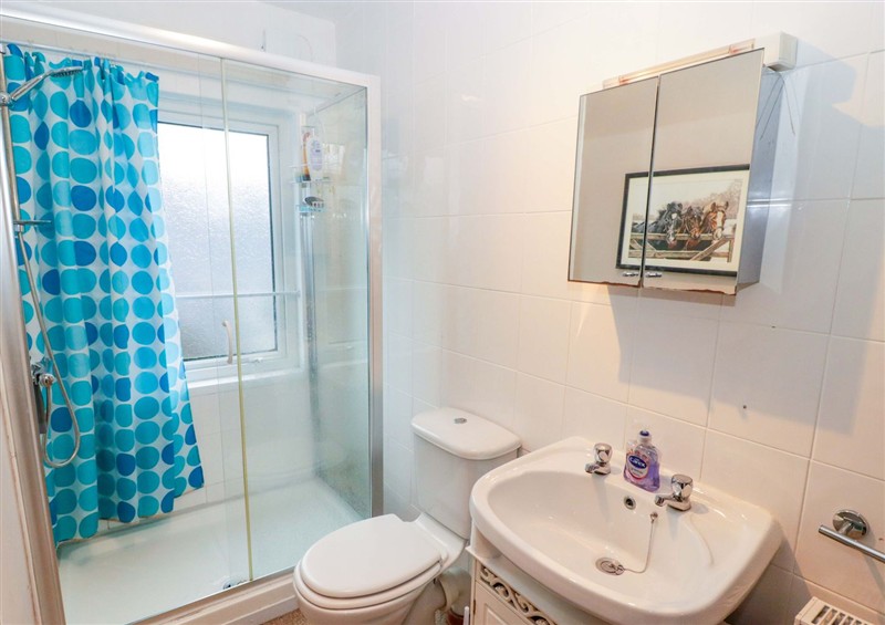 This is the bathroom at Gwylan Maisonette, Tenby