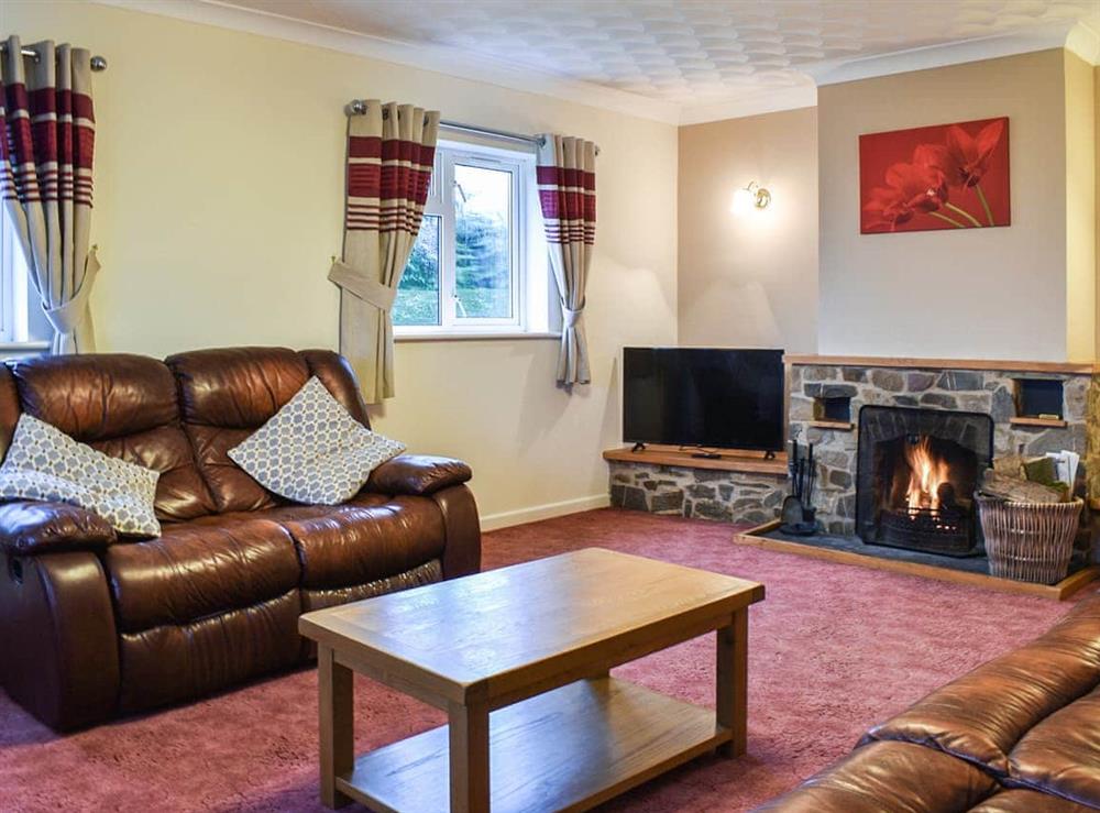 Living room at Gwynfan Bungalow in Llandrindod Wells, Powys