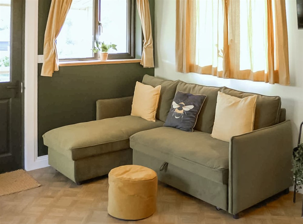 Open plan living space at Gypsie Bug in Kirk Michael, Isle Of Man