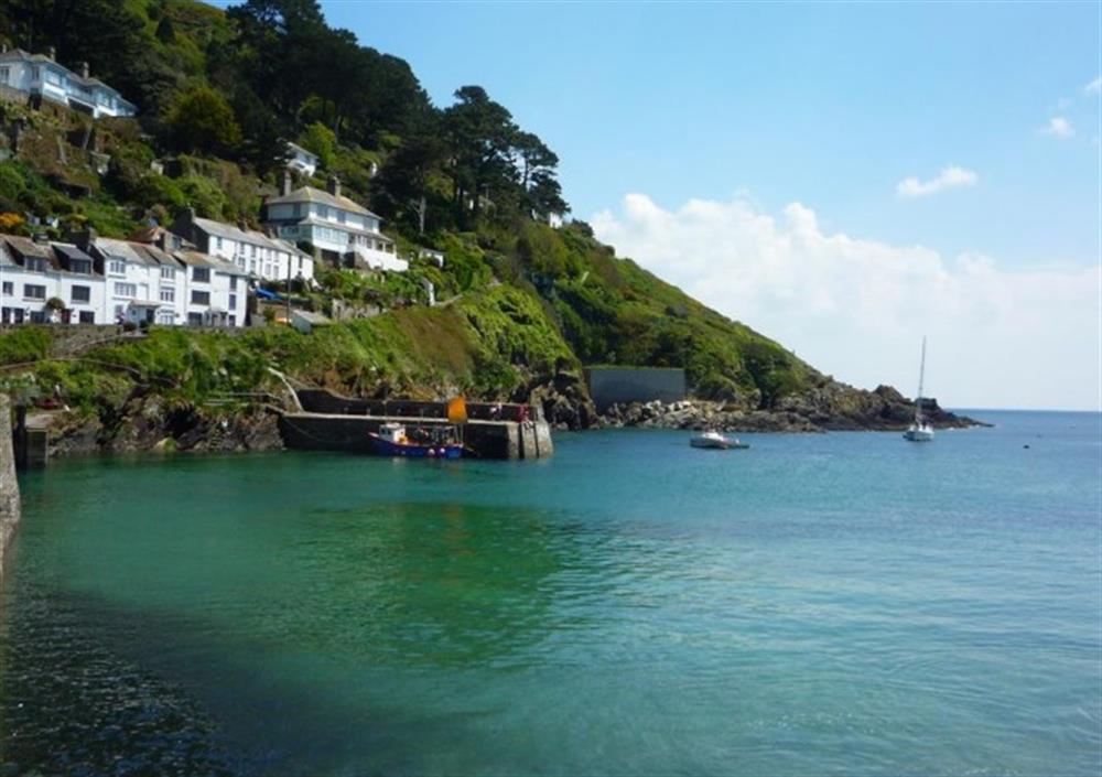 The outer harbour of nearby Polperro