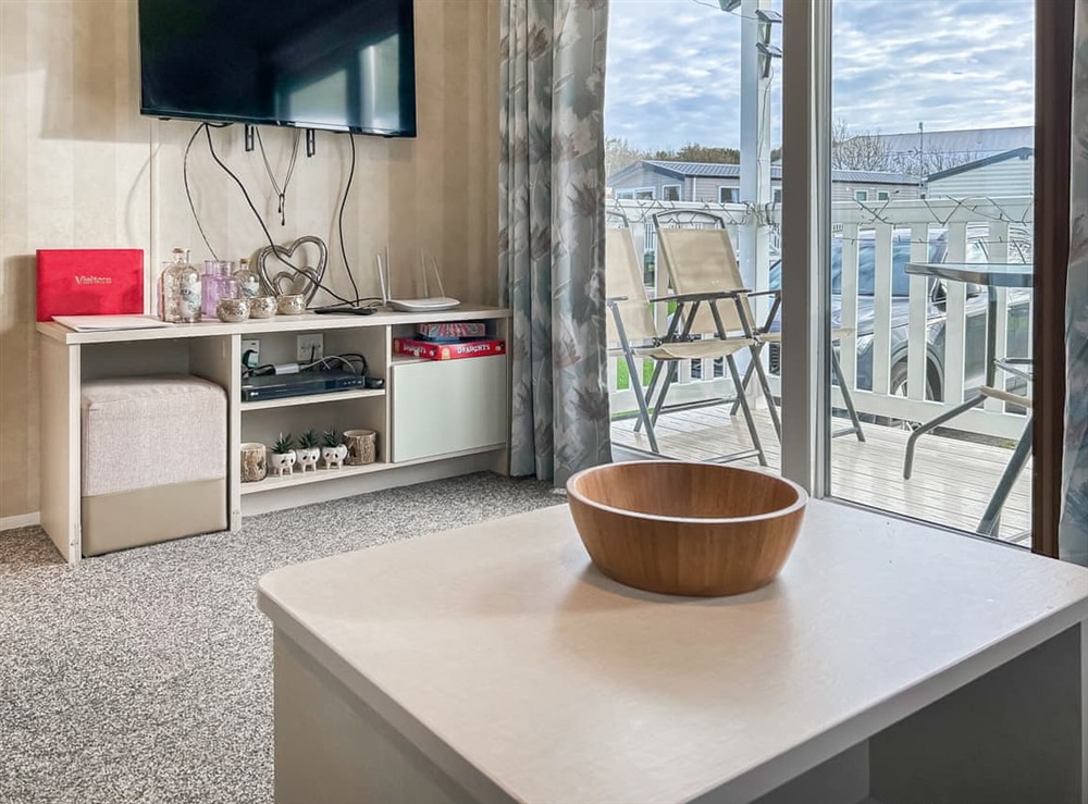 Open plan living space at H and D Greenan Village in Ayr, Ayrshire