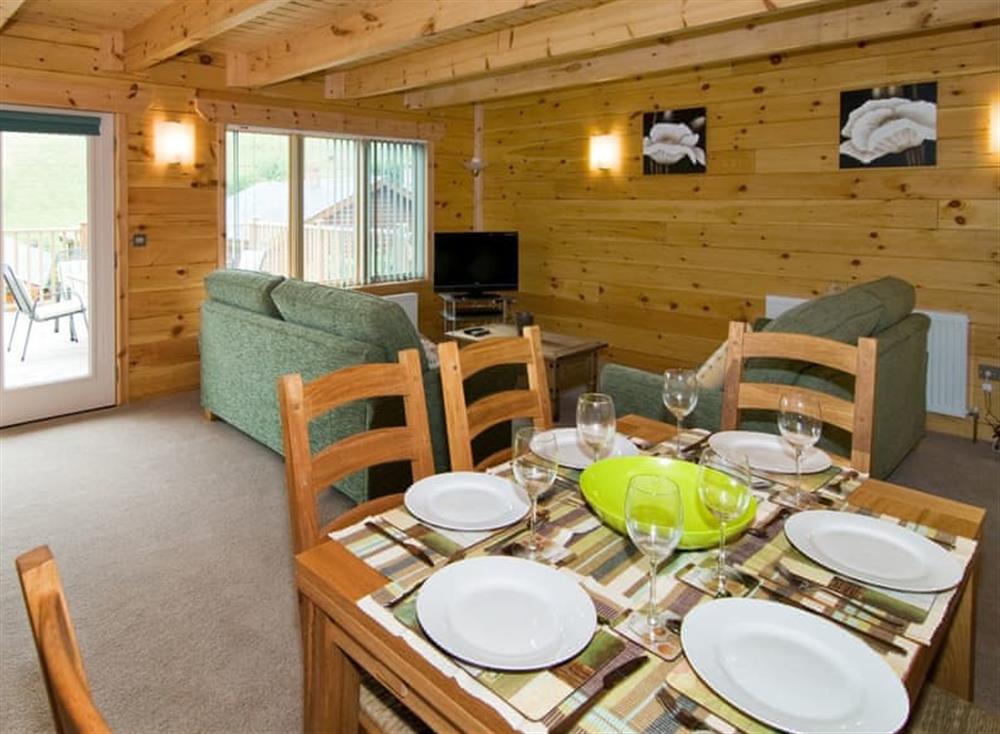 Living room/dining room at Hadleigh Lodge in Padstow & Wadebridge, North Cornwall