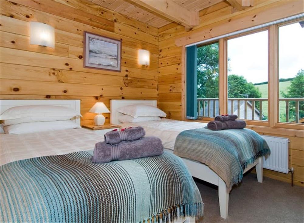 Twin bedroom at Hadleigh Lodge in Padstow & Wadebridge, North Cornwall
