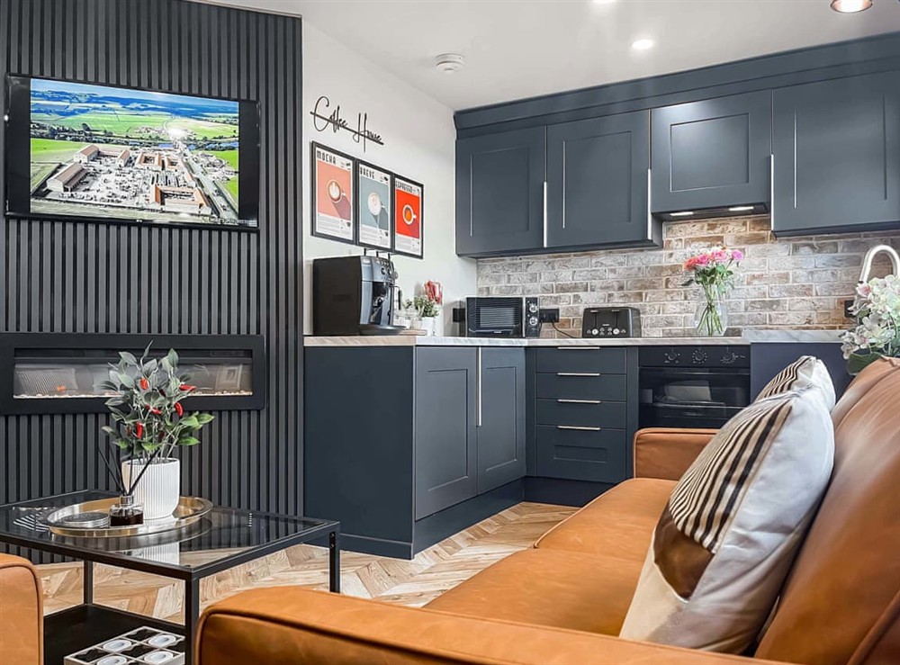 Open plan living space at Hadrians Hideout in Newcastle Upon Tyne, Tyne and Wear