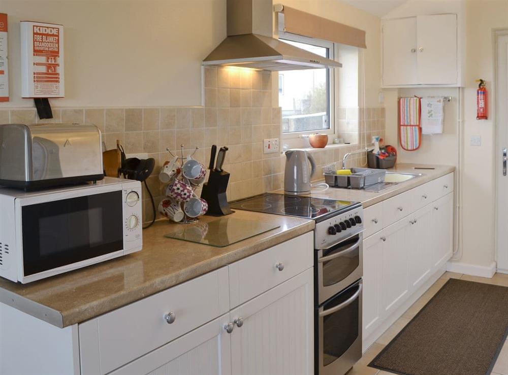 Well equipped kitchen area at Hafan in Aberffraw, Anglesey, Gwynedd
