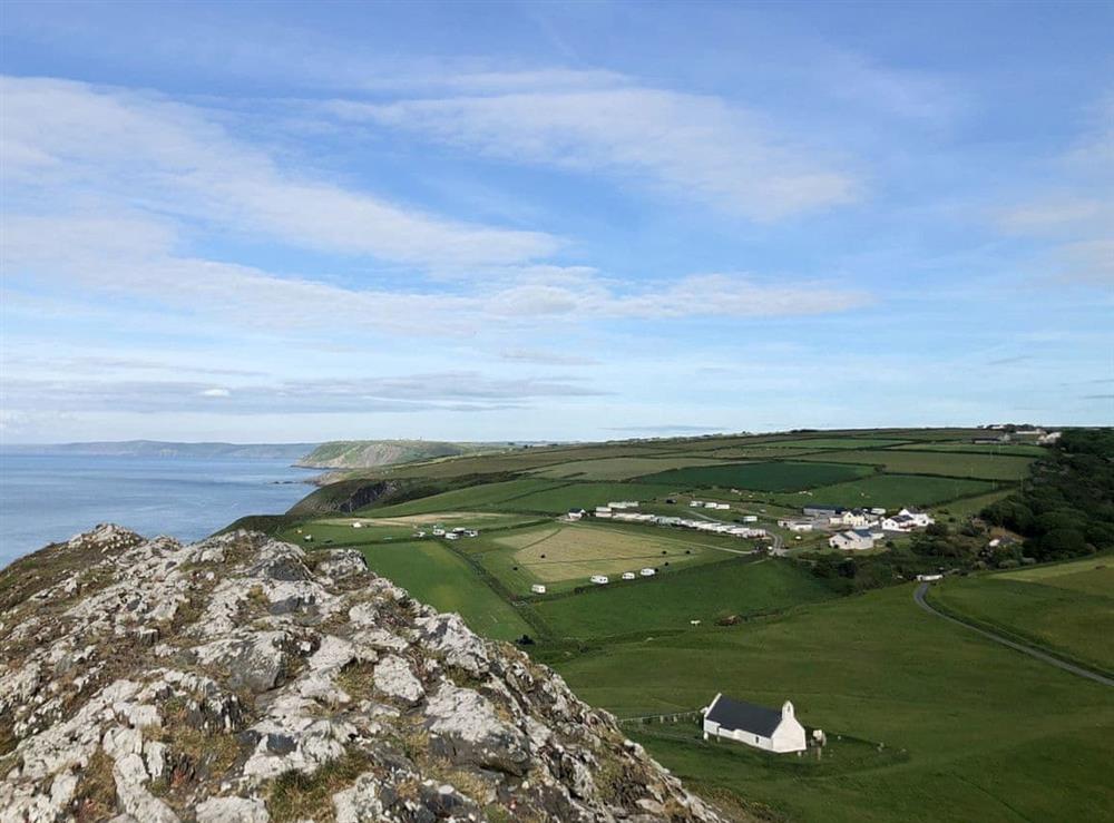 View from the top of Mwnt mountain