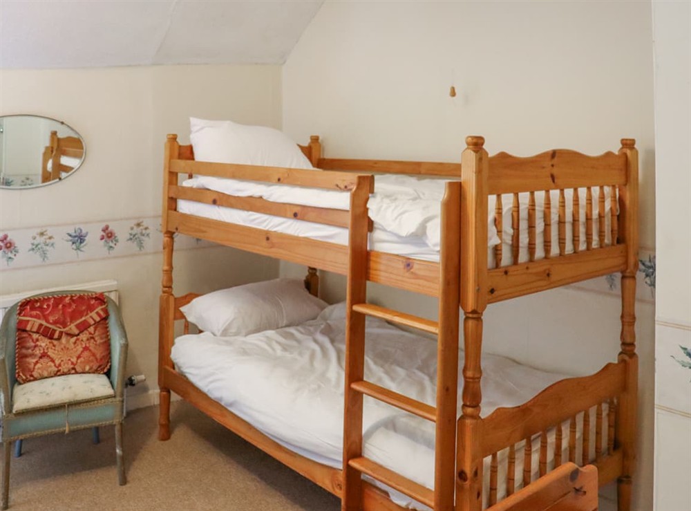 Bunk bedroom at Hafod Fach in Moylegrove, near Preseli Hills, Dyfed