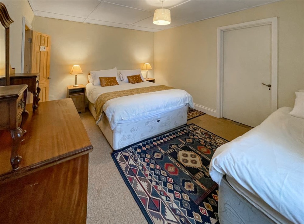 Downstairs family bedroom at Hafod Fach in Moylegrove, near Preseli Hills, Dyfed