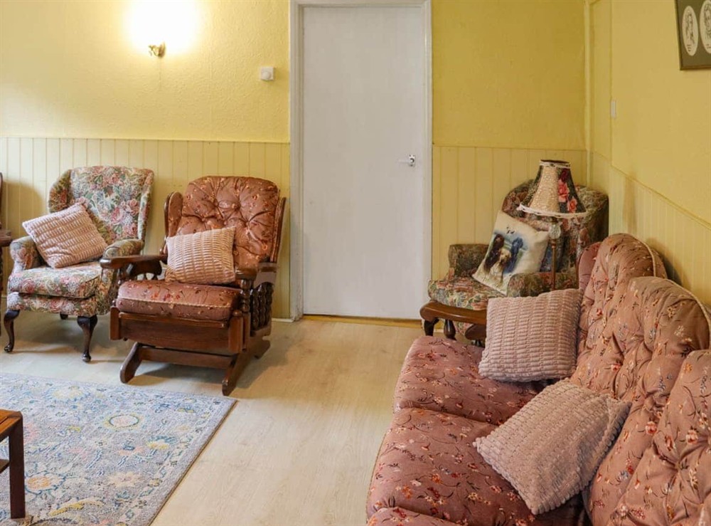 Living area at Hafod Fach in Moylegrove, near Preseli Hills, Dyfed