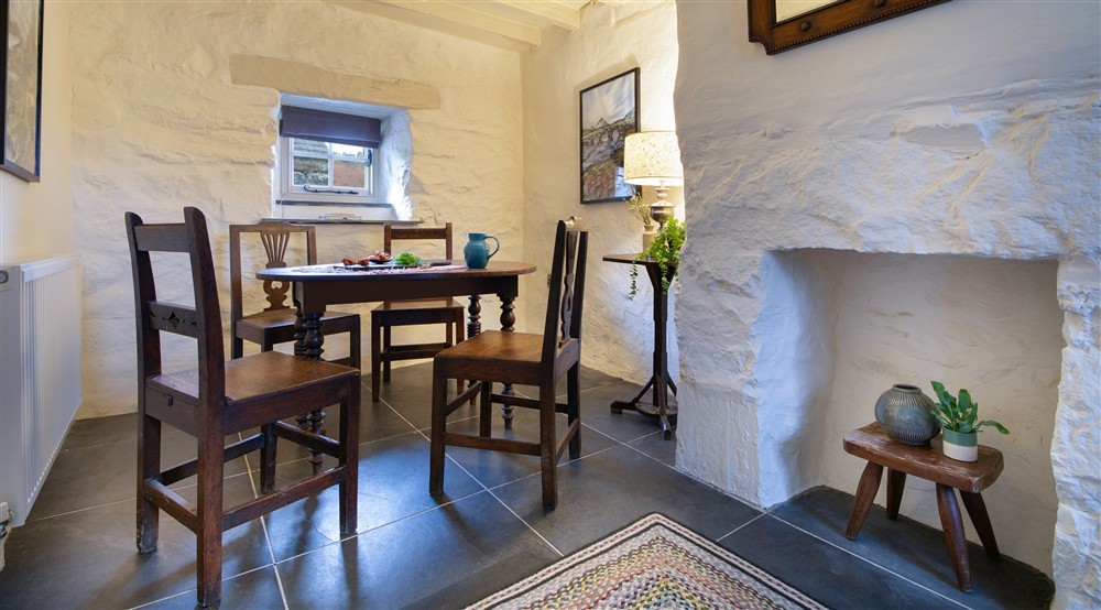 The dining room at Hafod Y Fedw in Llanelltyd, Gwynedd