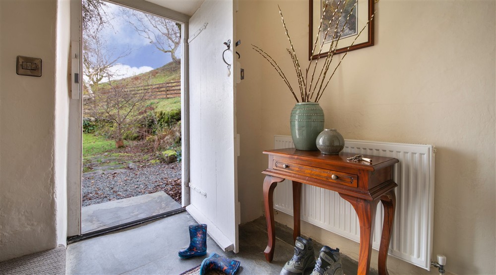 The hall at Hafod Y Fedw in Llanelltyd, Gwynedd