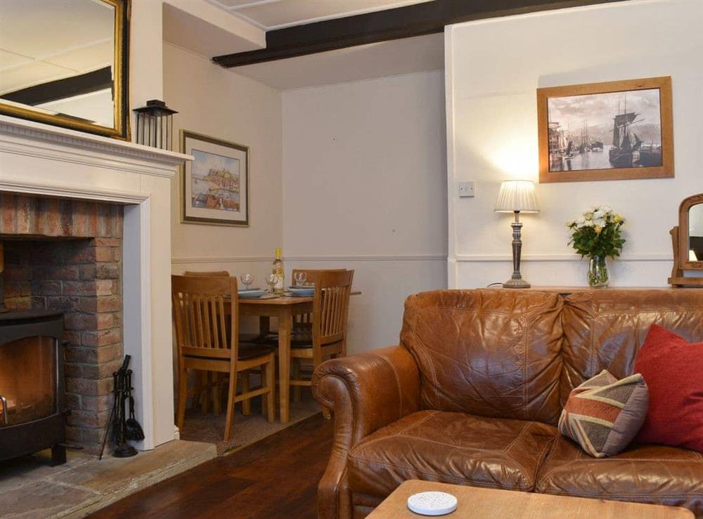 Characterful living and dining room at Haggerlythe in Whitby, North Yorkshire