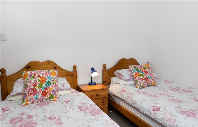 One of the bedrooms at Halcyon Cottage, Torrington