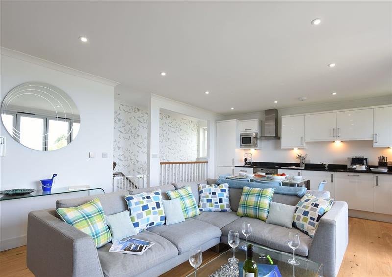 This is the living room at Halcyon Cove, Carbis Bay
