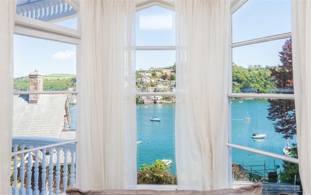 Excellent views from the living room bay window. at Halcyon in Dartmouth