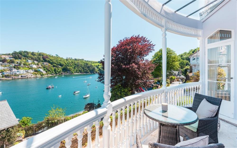 Front balcony with excellent river views. at Halcyon in Dartmouth