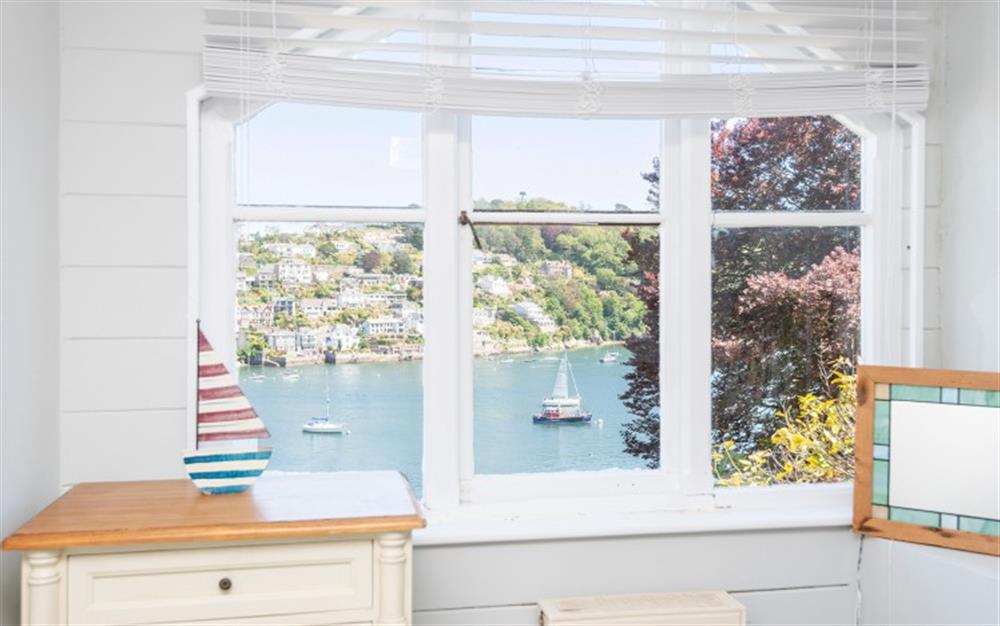 River views from bedroom three. at Halcyon in Dartmouth
