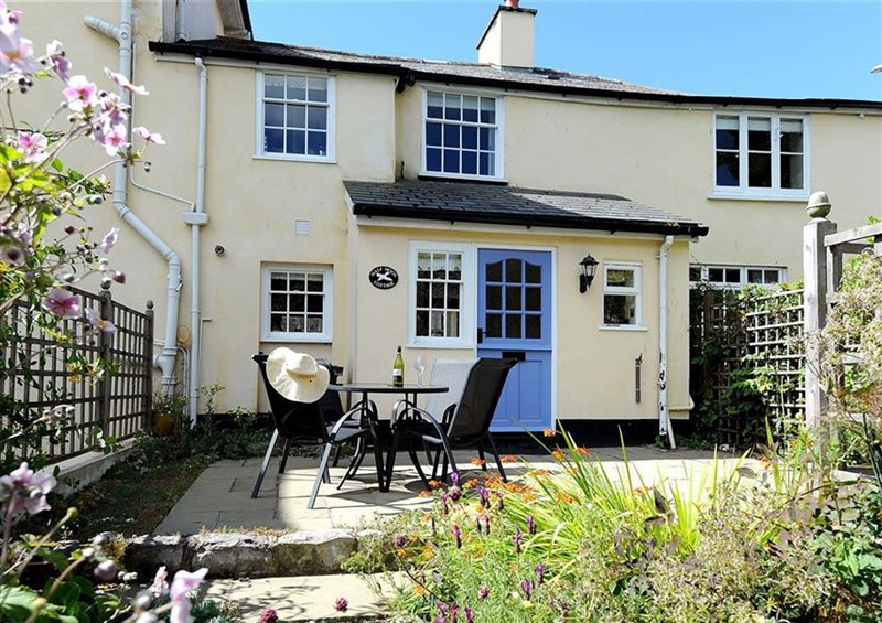 Outside Half Moon Cottage at Half Moon Cottage, Lyme Regis