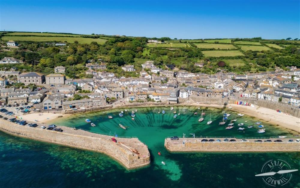 Mousehole - courtesy of Aerial Cornwall at Halfpenny Cottage in Lelant
