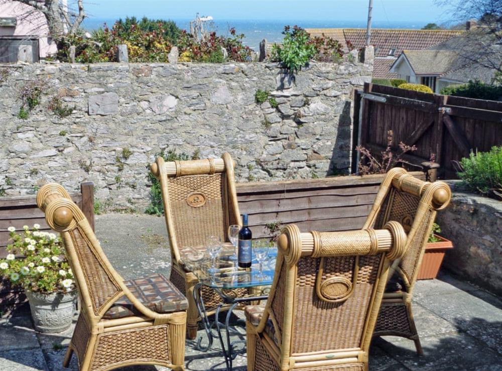 Sitting-out-area at Halfway House in Brixham, Devon