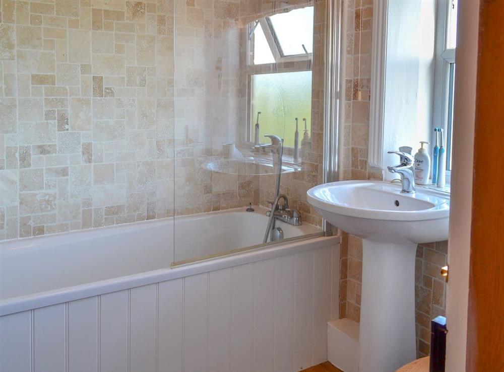 Bathroom at Halfway House in Newholm, near Whitby, North Yorkshire