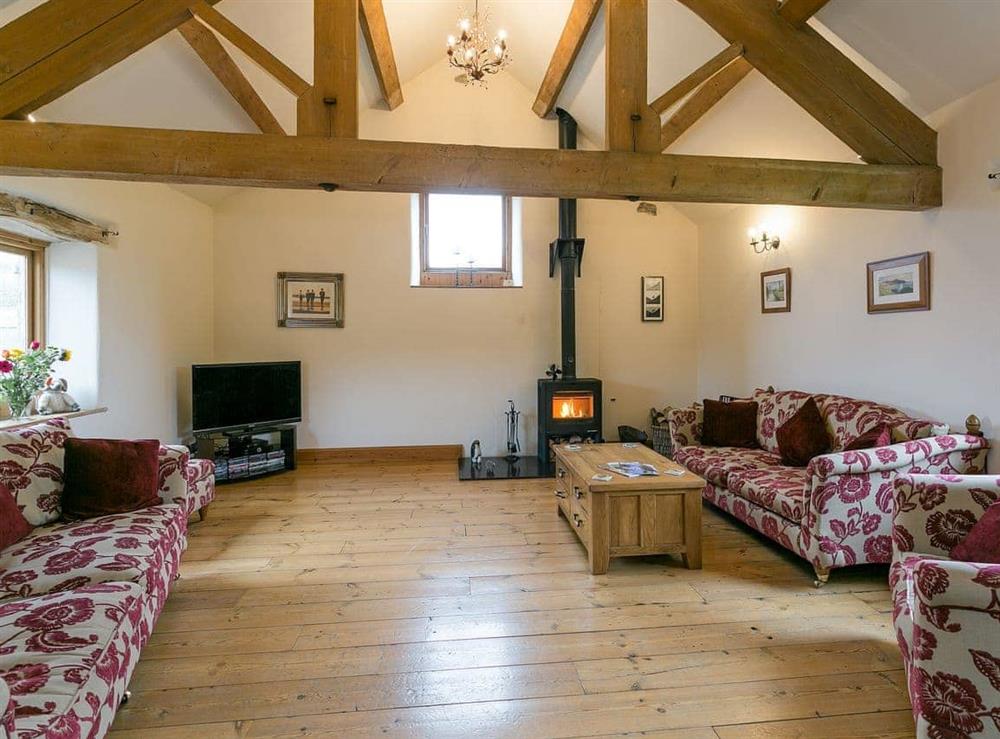 Wonderful living room with character at Hall Barn in Earl Sterndale, near Buxton, Derbyshire