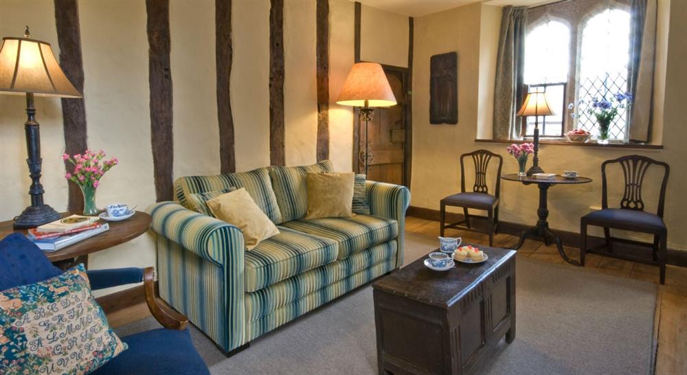 The sitting room at Hall Court in Saltash, Cornwall