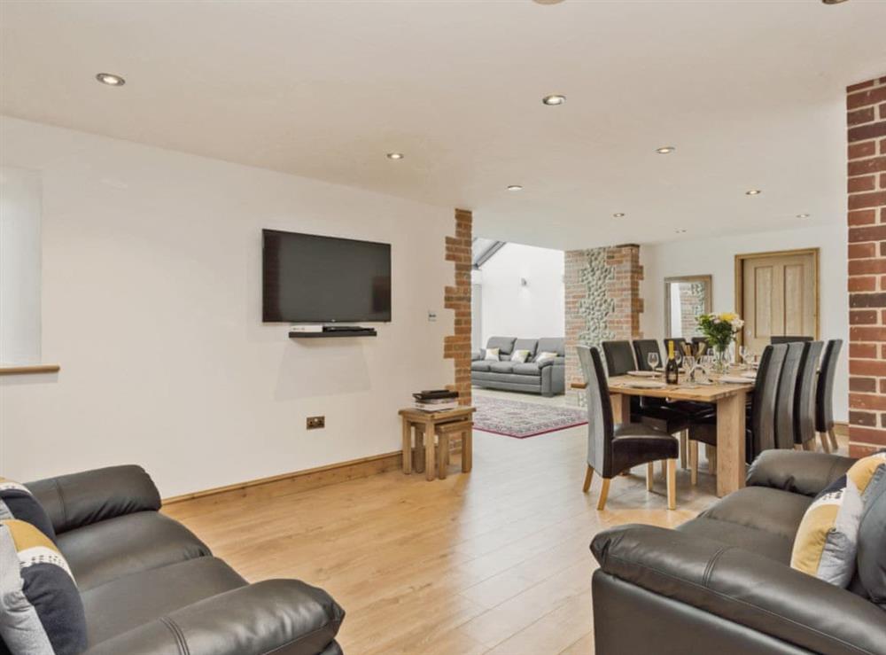 Spacious well presented open plan living space at The Great North Barn, 