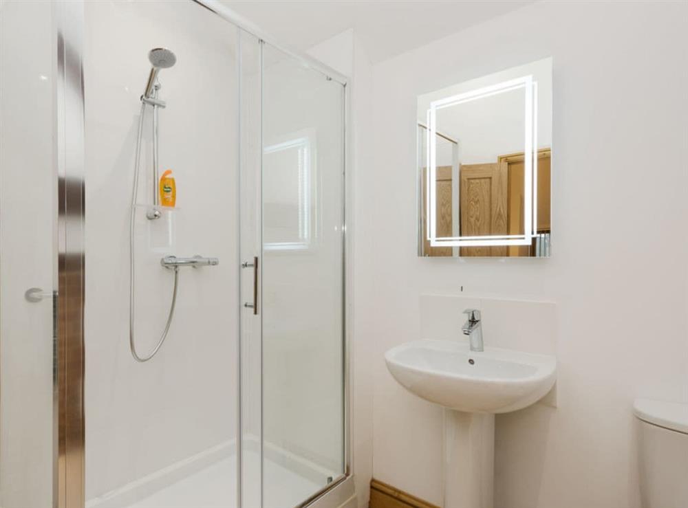 En-suite shower room at The Great South Barn, 
