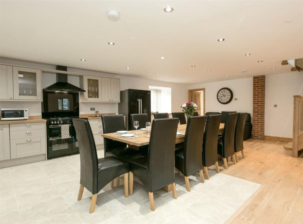 Spacious, well equipped kitchen/ dining area at The Great South Barn, 