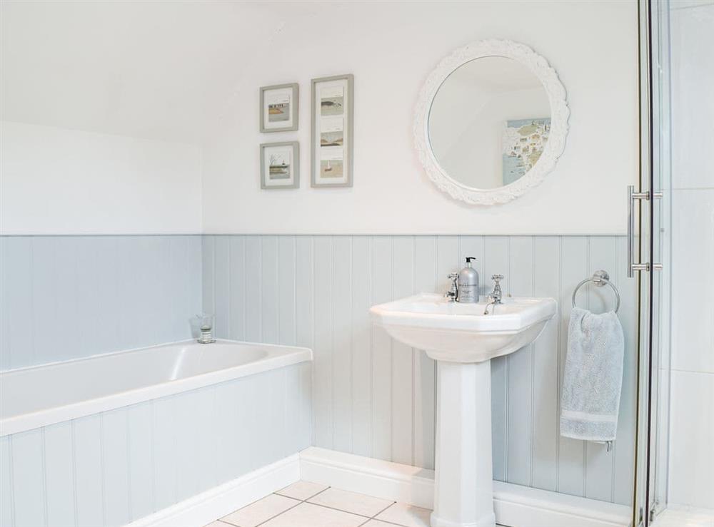 Bathroom at Hall Piece Cottage in Clifton Reynes, near Olney, Buckinghamshire