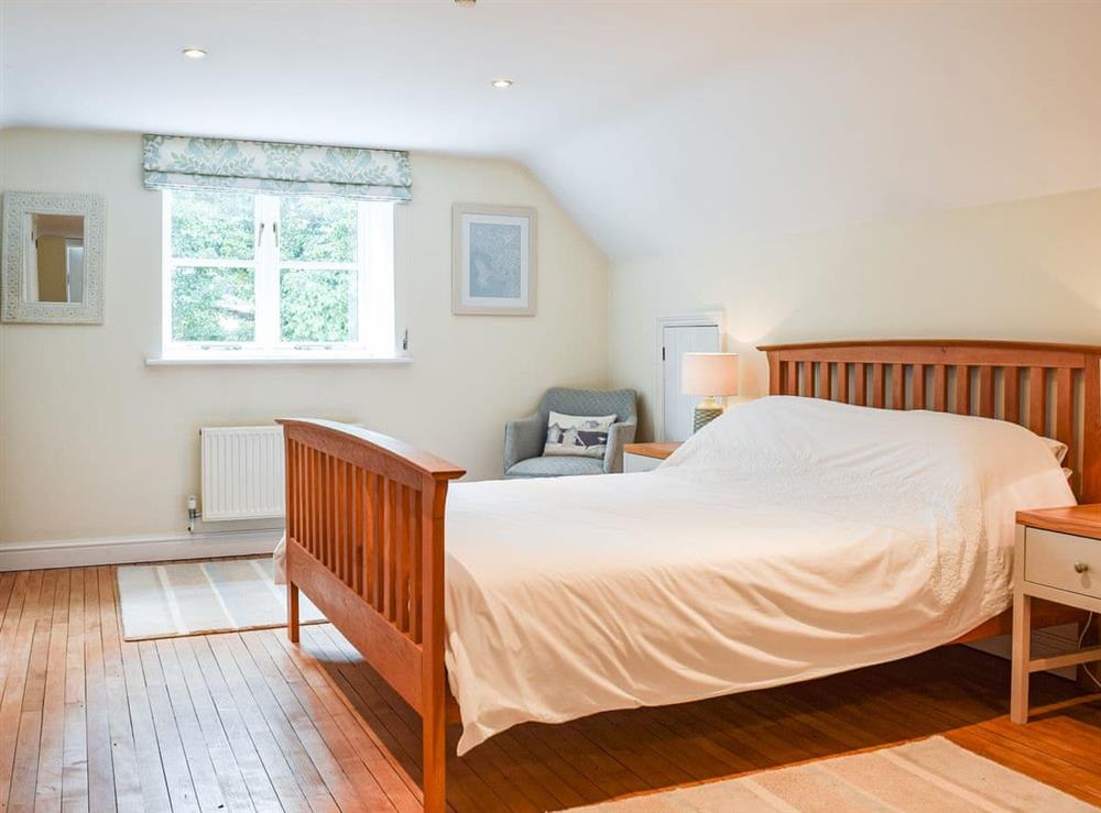Double bedroom at Hall Piece Cottage in Clifton Reynes, near Olney, Buckinghamshire