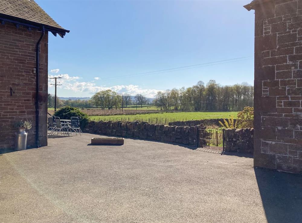 Spacious picturesque courtyard with parking for at least 7 vehicles (photo 2) at Halleaths Home Farm in Lochmaben, Dumfries and Galloway, Dumfriesshire