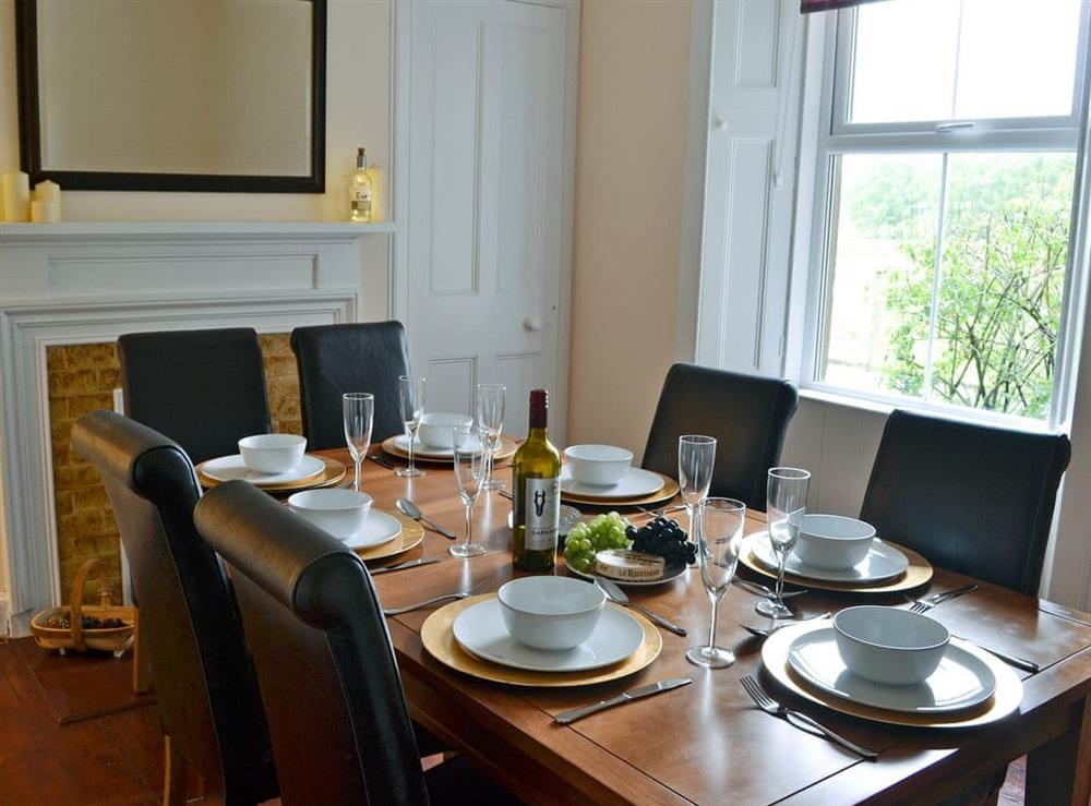 Welcoming dining room at Halleaths Home Farm in Lochmaben, Dumfries and Galloway, Dumfriesshire