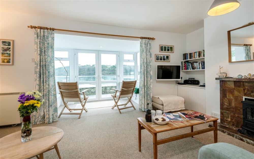Wonderful river views can be seen from the lounge. at Halliards in Helford Passage