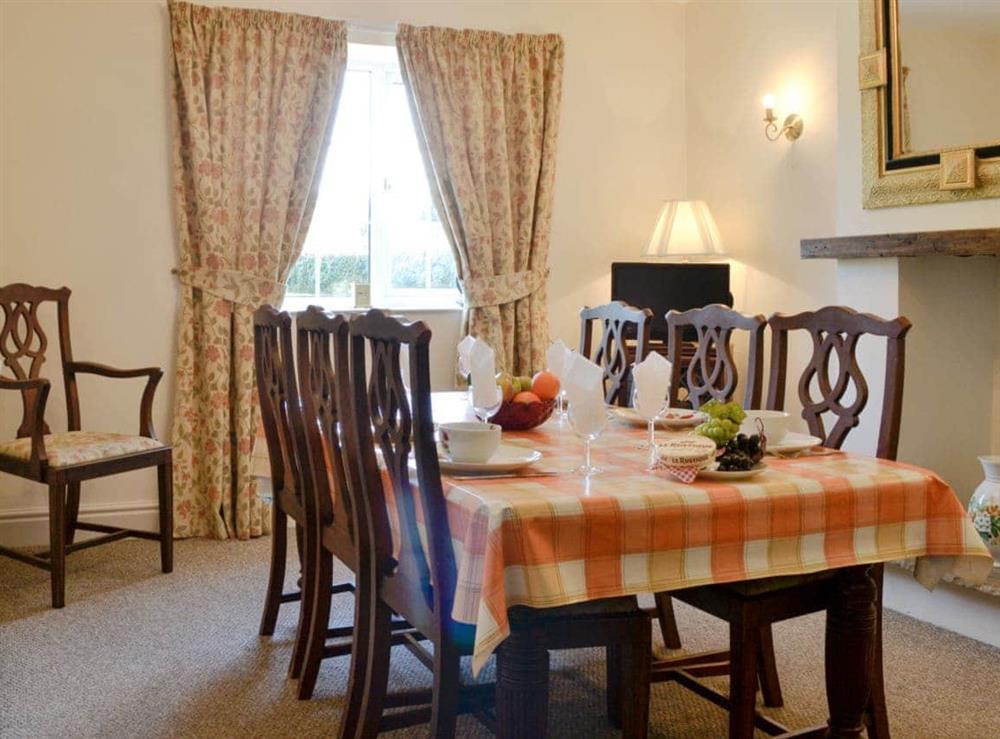 Ideal dining room at Halls Bank Farm in Arkleby, near Cockermouth, Cumbria