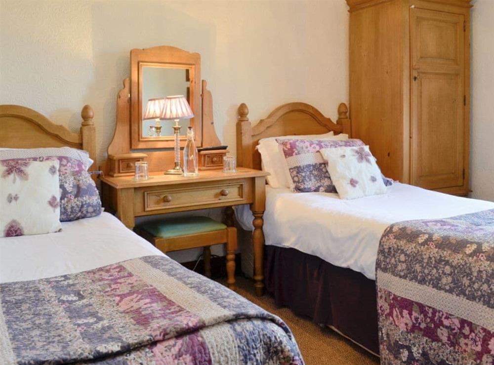 Twin bedroom at Halls Bank Farm in Arkleby, near Cockermouth, Cumbria