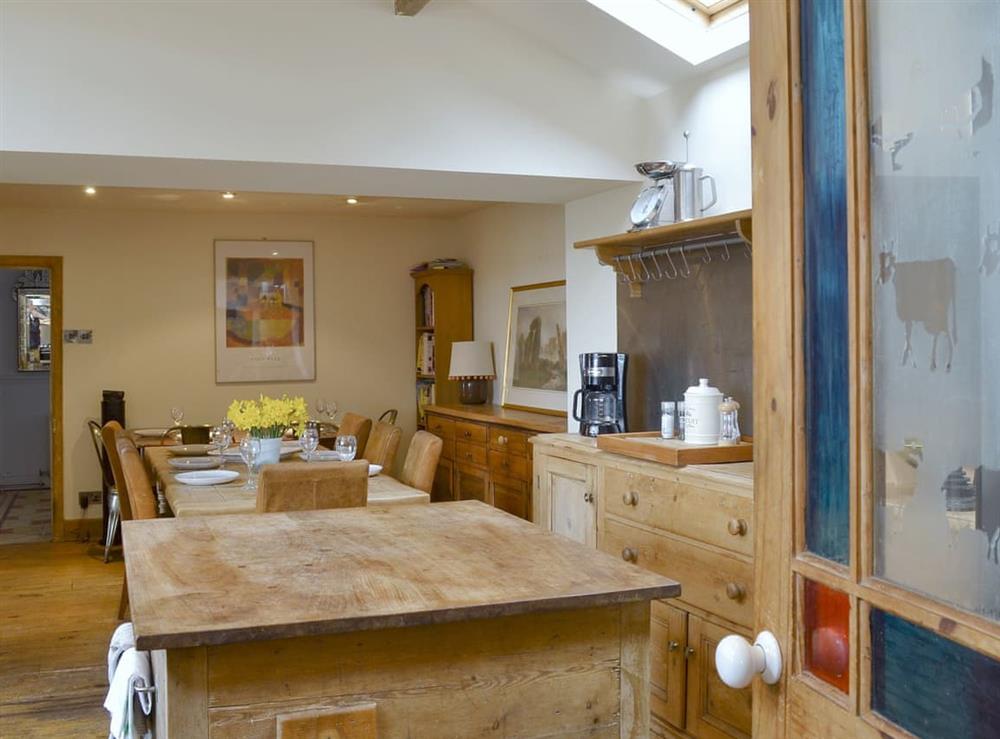 Charming dining area at Halstead Green Farm in Colden, near Hebden Bridge, Yorkshire, West Yorkshire