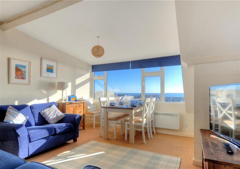 This is the living room at Halyards, La Casa, Lyme Regis