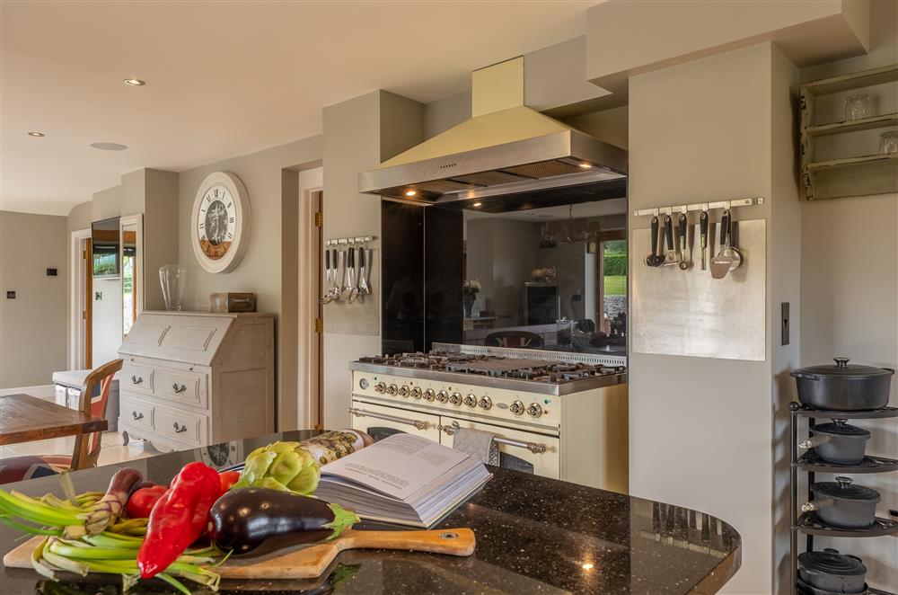 Prepare a delicious family meal in this well-equipped and generous kitchen at Ham Farm, Sydling St Nicholas