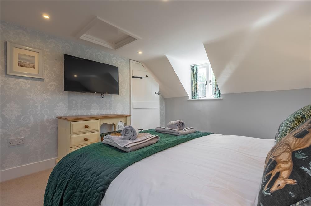 Second floor: Bedroom five with double bed and Smart television (photo 2) at Ham Farm, Sydling St Nicholas