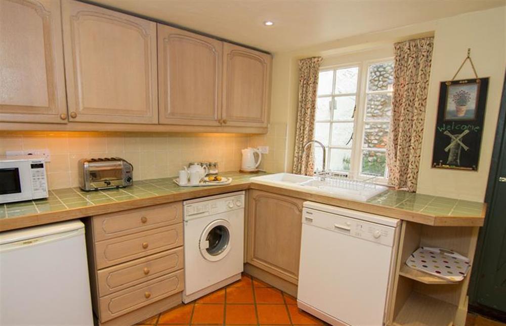 Ground floor:  Compact but well-equipped kitchen at Hambledon, Cley-next-the-Sea near Holt